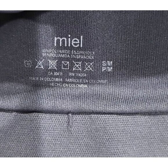 Anthropologie Miel Sports Bra Gray With Mesh Racerback Women's Small Medium - Picture 3 of 3